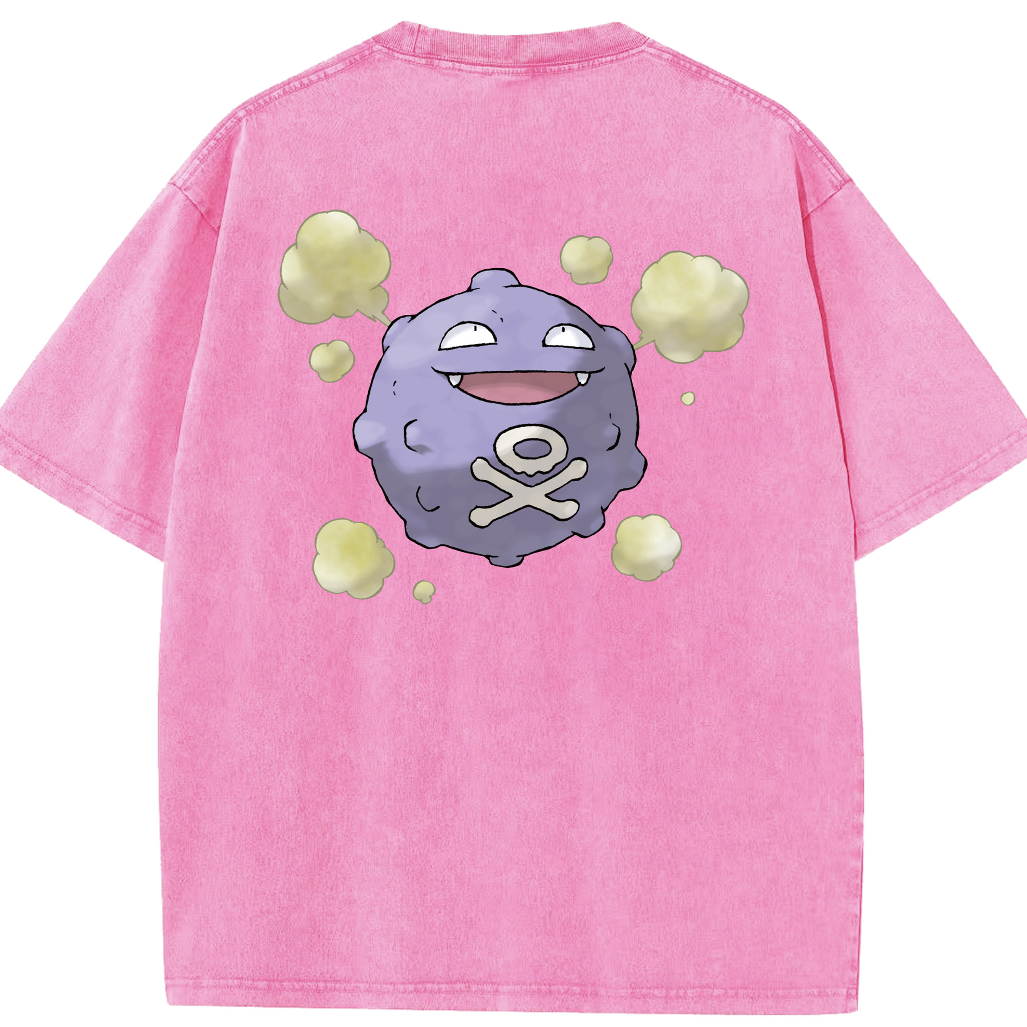 （画像用） ポケットモンスター Pokémon 綿100% ヴィンテージ風 半袖Tシャツ（背面プリント）